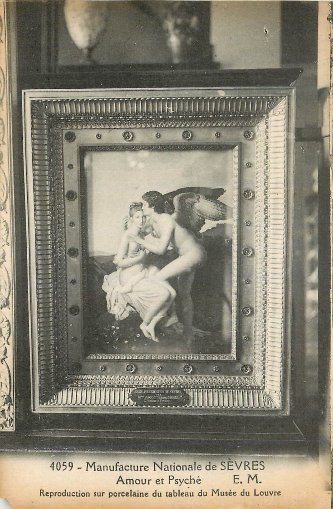 CPA Manufacture Nationale de Sevres Amour et Psyche